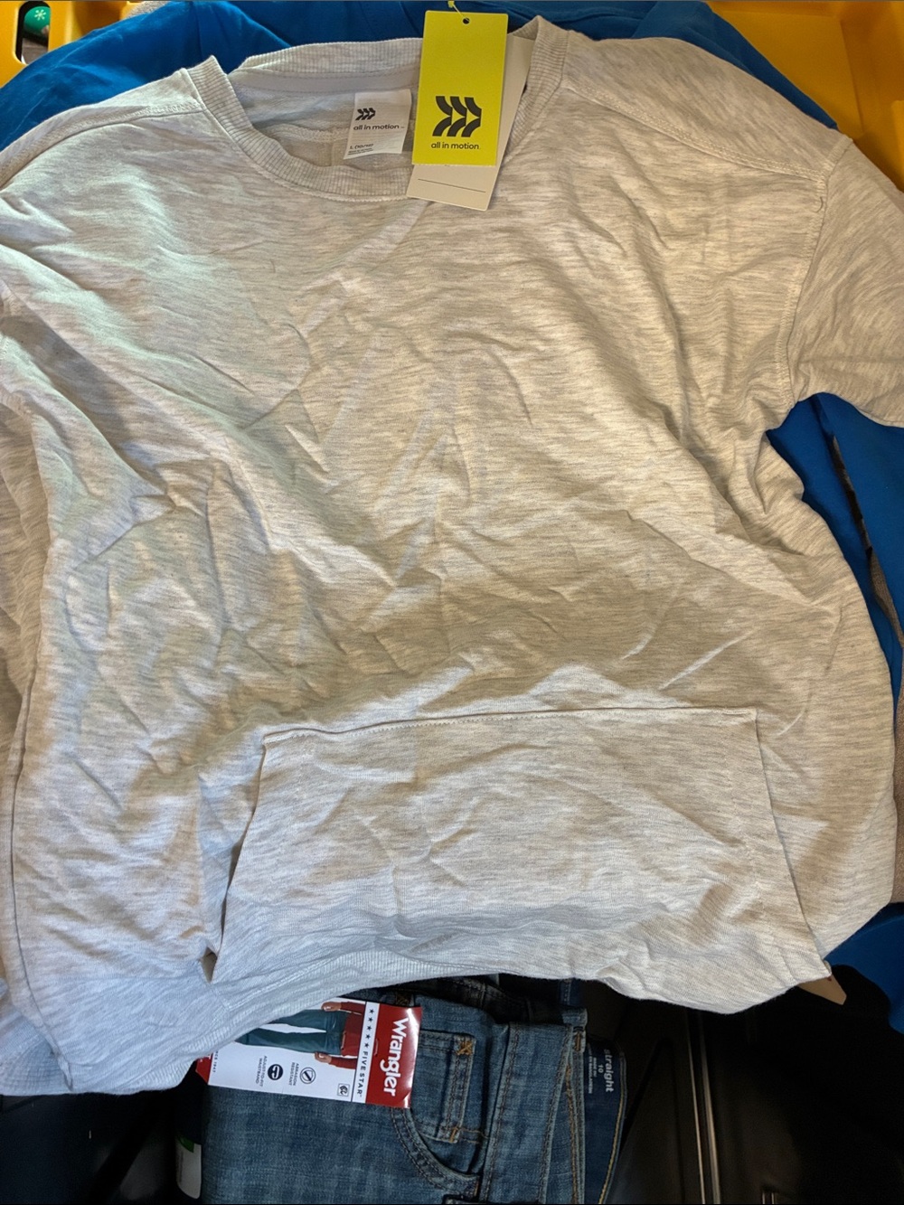all in motion Light Gray Heather Pullover Sweatshirt